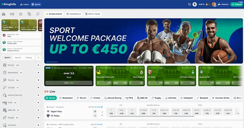 King Hills Casino Mobile Interface